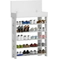 29.5inch Shoes Racks for Entryway, Free Standing Wooden Shoe Storage
