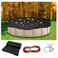 29.5x29.5ft Leaf Net Pool Cover with Rope& Winch, Swimming Pool Net ...