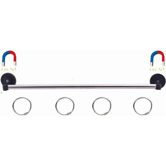 29" (74CM) Magnetic Anchor Chart Holder Adjustable Magnetic Date Cards Holder Calendar Holder for Kids Crafts, Classroom Calendar, Classroom Decor W O Rings