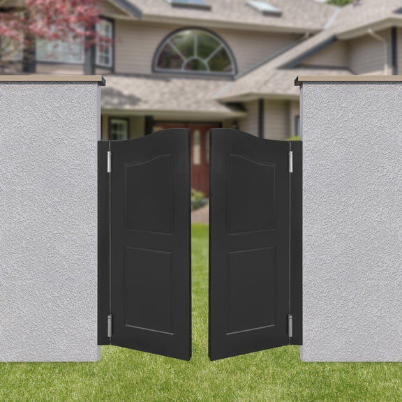 29.92*42.12in Modern Sanding and Painting Door-mounted Black Partition Door for Living Rooms