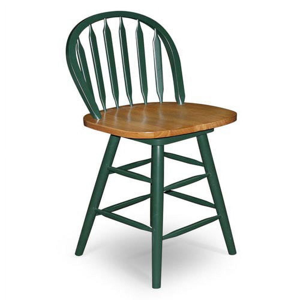 29" Arrowback Bar Stool, Green