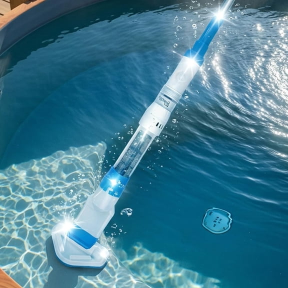 29 Cordless Handheld Vacuum for Above Ground Pools, Spa & Hot Tub, 13.2 GPM Strong Suction Rechargeable Spa Vacuum Cleaner with 59" Pro-Grade Fixed Pole, 60 Mins Runtime