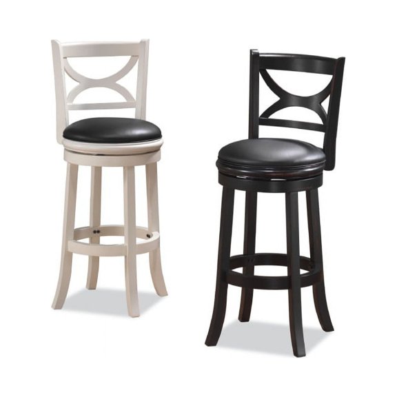 29" Florence Swivel Stool, Black Sandthru