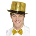 thumbnail image 1 of 29" Gold and Black Sequin Top Unisex Adult Halloween Hat Costume Accessory - One Size, 1 of 2
