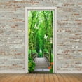 29 Green Plant Scenery Door Stickers PVC Waterproof Selfadhesive Home
