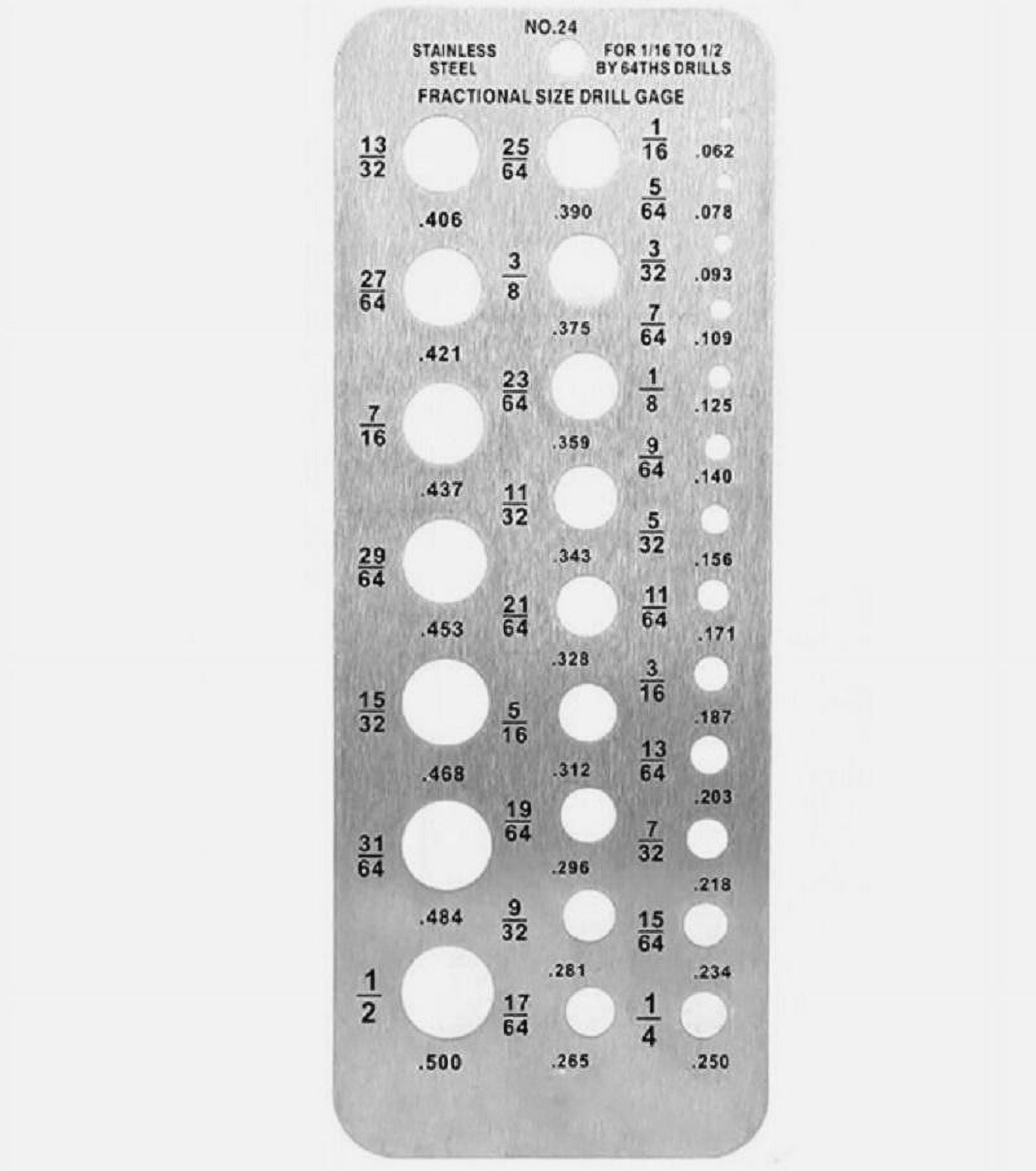 29 Hole Bolt Dropper Stainless Steel Drill Gauges For 1 16 Inch To 1 2 29-hole-bolt-dropper-stainless-steel-drill-gauges-for-1-16-inch-to-1-2