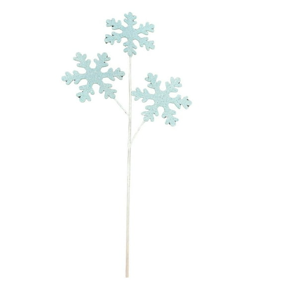 29" Ice Blue Glitter Snowflake Spray