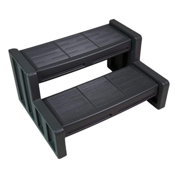 29 Inch Deluxe Resin Multi Purpose Home Garden Garage Spa and Hot Tub Steps, Black