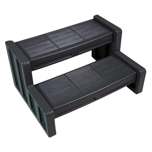 29 Inch Deluxe Resin Multi Purpose Home Garden Garage Spa and Hot Tub Steps, Black