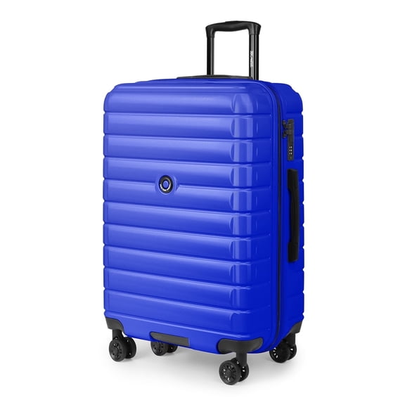 29 Inch Hardshell Large Checked Luggage for Travel,Lightweight Expandable Suitcsae with Spinner Wheels and TSA Lock,LA13601-Blue
