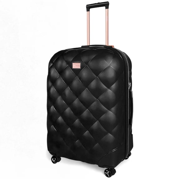 29" Large Checked Luggage Hardside Expandable Suitcase with Spinner Wheels & TSA Lock, Lightweight Rolling Luggage for Travel,Black, WD8810
