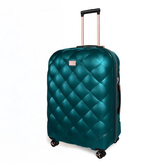 29" Large Checked Luggage Hardside Expandable Suitcase with Spinner Wheels & TSA Lock, Lightweight Rolling Luggage for Travel,Teal, WD8810