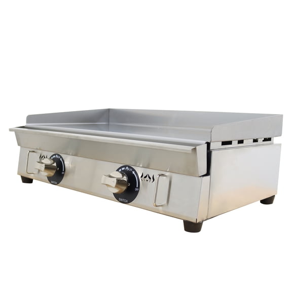 29 Inch LPG Gas Countertop Hot Plate Stove Flat Top Grill Adjustable Temperature Griddle