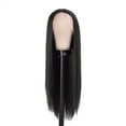 thumbnail image 1 of 29 Inch Long Straight Wig - Heat-Resistant Fiber, Glue-Free, Adjustable Cap, Lightweight, for Fashionable Women, 1 of 6