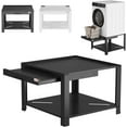 thumbnail image 1 of Garvee 29" Washer Dryer Pedestal with Pull-Out Shelf, 800LB Anti-Vibration Storage Base, Black, 1 of 7
