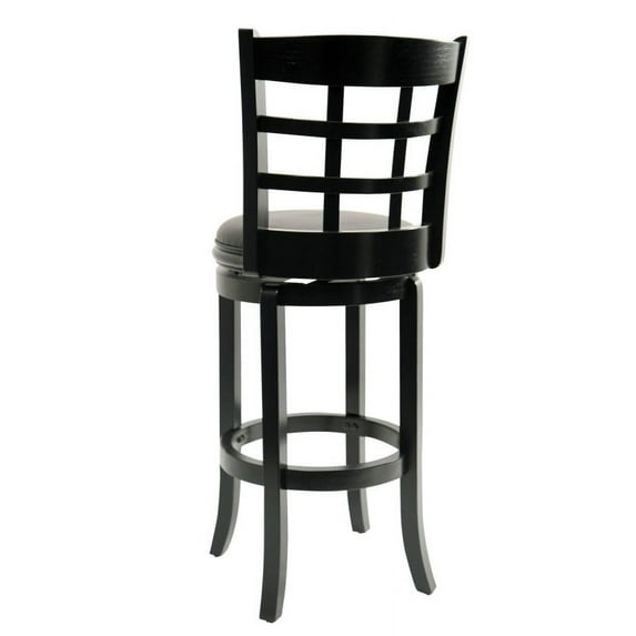 29" Kyoto Swivel Stool, Black