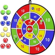 TEAMD 29" Large Dart Board for Kids, Kids Dart Board with 12 Sticky Balls, Boys Toys, Indoor/ Sport Outdoor Fun Party Play Game Toys, Birthday Gifts for 3 4 5 6 7 8 9 10 11 12 Year Old Boys Girls