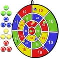 thumbnail image 1 of 29" Large Dart Board for Kids, Kids Dart Board with Sticky Balls, Boys Toys, Indoor/Sport Outdoor Fun Party Play Game Toys, Birthday Gifts for 3 4 5 6 7 8 9 10 11 12 Year Old Boys Girls, 1 of 7