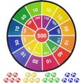 thumbnail image 1 of WYZCTTD 29" Large Dart Board for Kids with 20 Velcro Sticky Balls, Indoor & Outdoor Sport Fun Party, 1 of 8