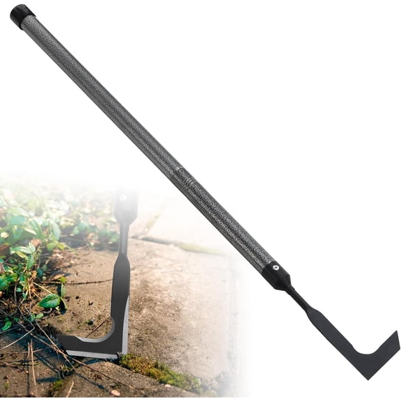29" Long Handle Crack Weeder, Manual Crevice Weeding Tool Weed Puller for Sidewalk Paver Deck Boards, Gardening Removing Grass and Weeds from Garden Wall Crevices