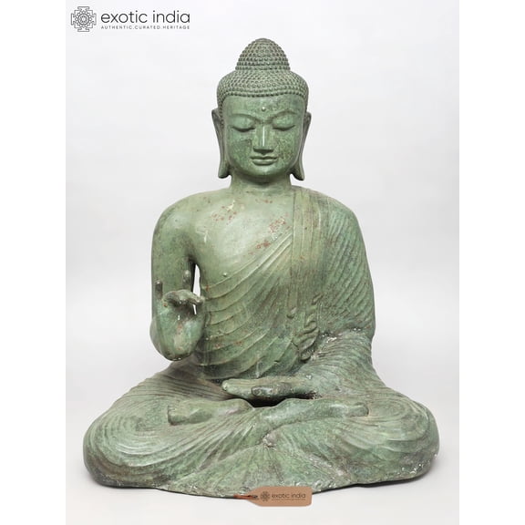 29" Lord Buddha in Teaching Mudra | Brass Statue