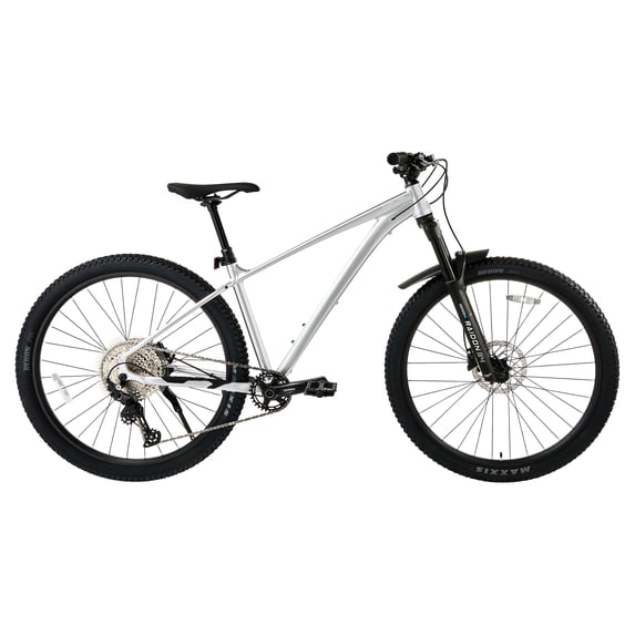 Ozark Trail 29" Ridge Pro Limited Edition Mountain Bike, Medium Frame, Fits Riders 5'6"-5'9", Silver, Adult, Unisex