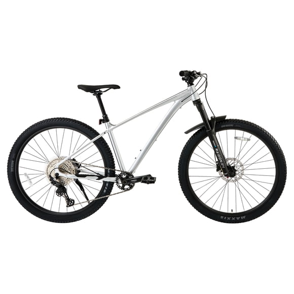 Ozark Trail 29" Ridge Pro Limited Edition Mountain Bike, Medium Frame, Fits Riders 5'6"-5'9", Silver, Adult, Unisex
