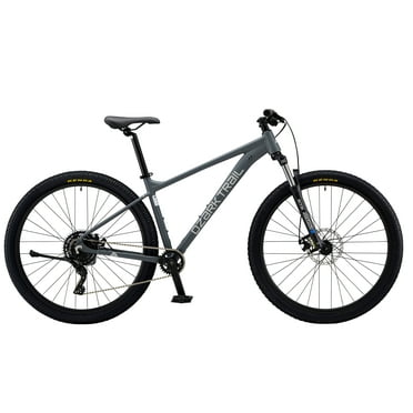 29" Ozark Trail Ridge Mountain Bike, Medium Frame, Fits Riders 5'7" - 5'11", Gray, Adult
