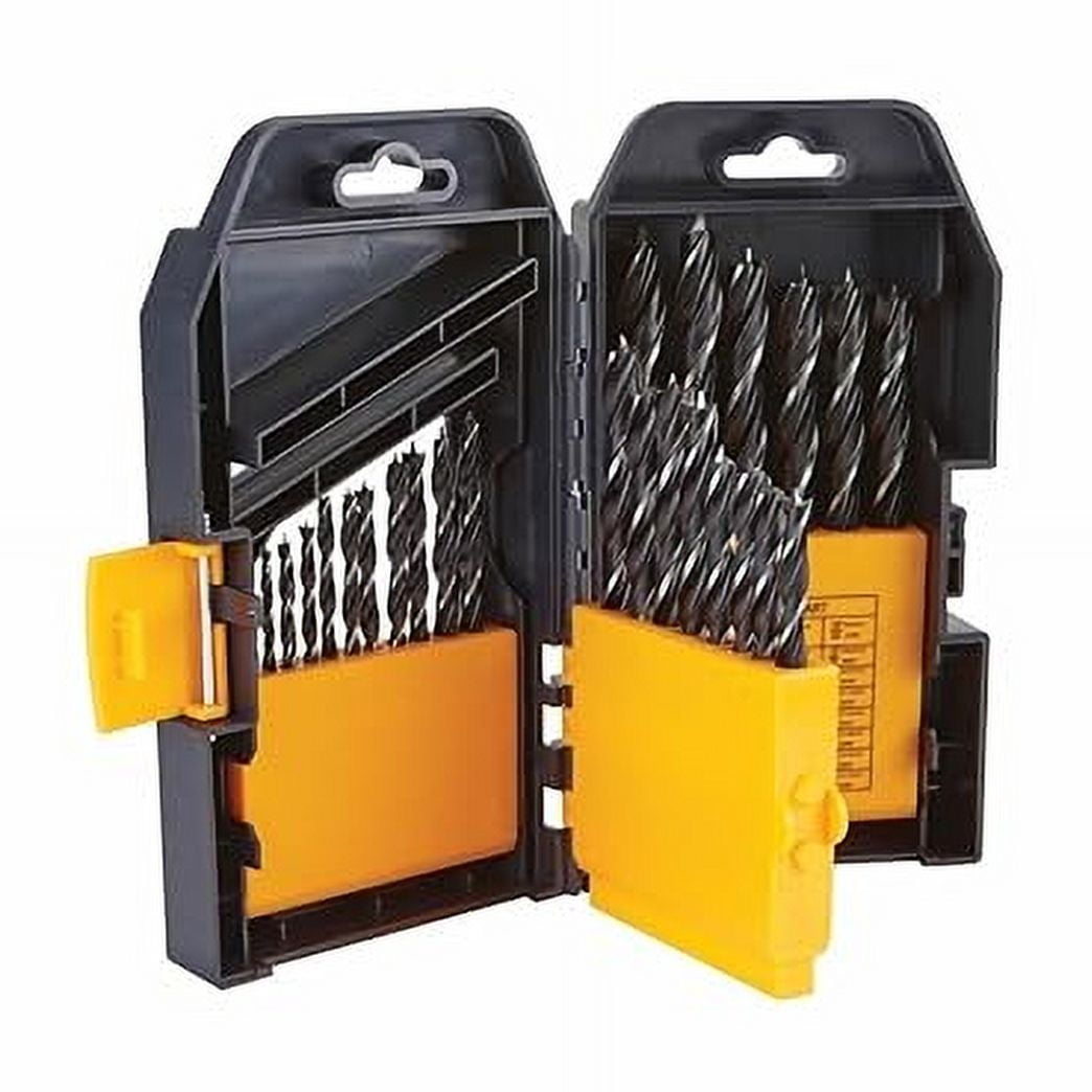 29 Pc Hss High Speed Steel Brad Point Drill Bit Set For Wood Drilling Kit