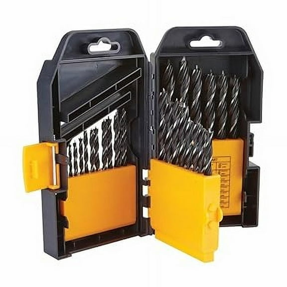 29 Pc Hss High Speed Steel Brad Point Drill Bit Set For Wood Drilling Kit
