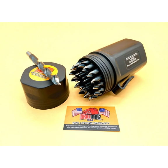 29 Pc Turbo Cobalt M42 Drill Bit Set Turbo Tip Drill Hog Lifetime Warranty