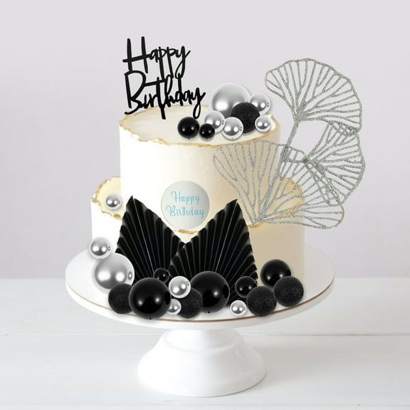 29 Pcs Cake Topper Decorative Cake Topper with Palm Leaves Easy to Use for Birthday Baby Shower Wedding Party Decorations