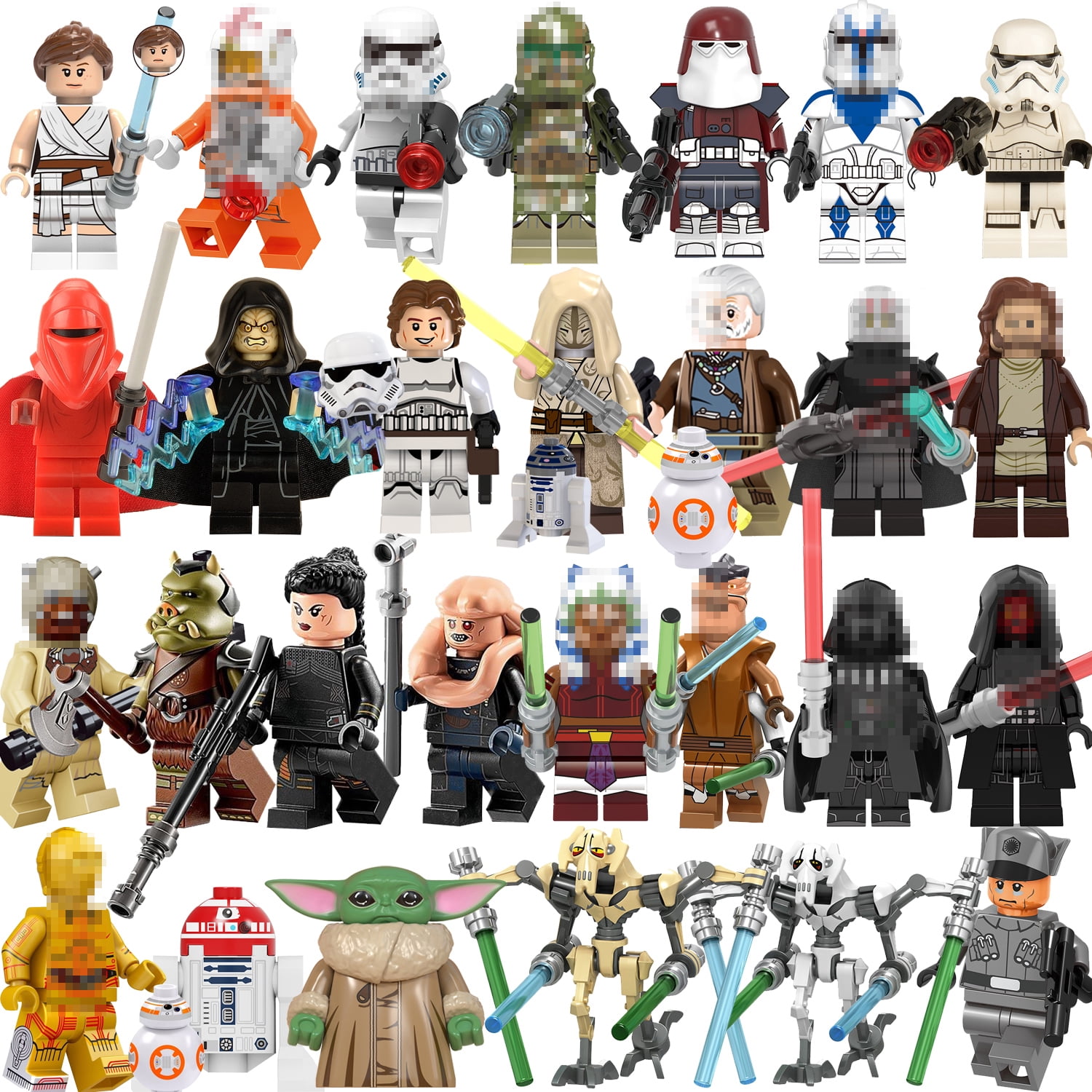 29 Pcs Collectible Star Wars Minifigures Battle Pack Clone Troopers