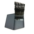 29 Piece Cobalt Drill Bit Set in Metal Case, Sizes 1/16" 1/2" x 64ths