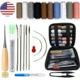 thumbnail image 1 of 29 Pieces Heavy Duty Sewing Kit with Sewing Awl, Seam Ripper, Leather Hand Sewing Stitching Needles, Sewing Thread Upholstery Repair Sewing Kit, 1 of 8
