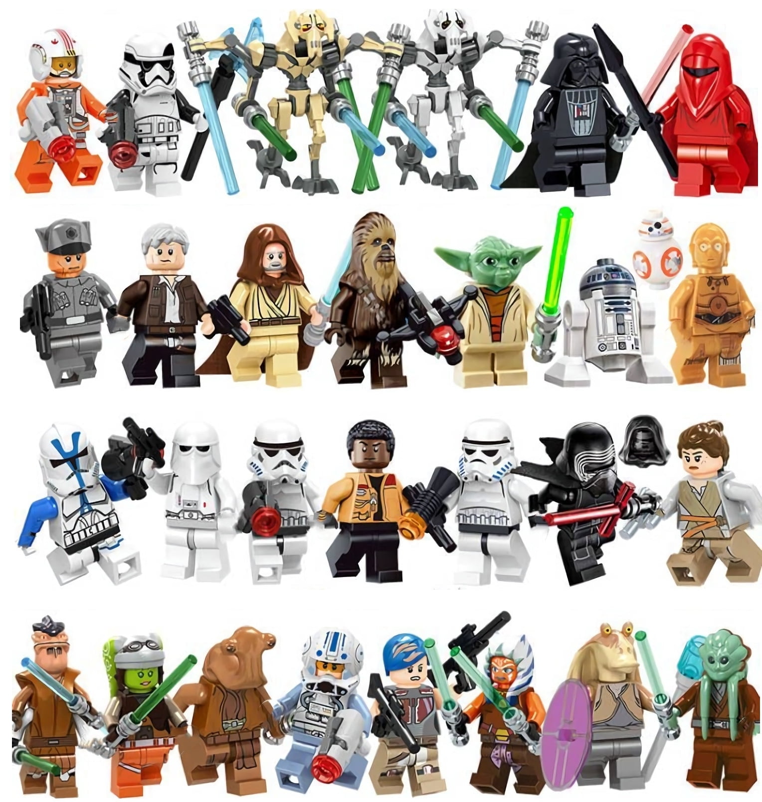 29 Pieces Minifigures Set, Space Wars Building Blocks Action Figures Kids Boys Toy Gift