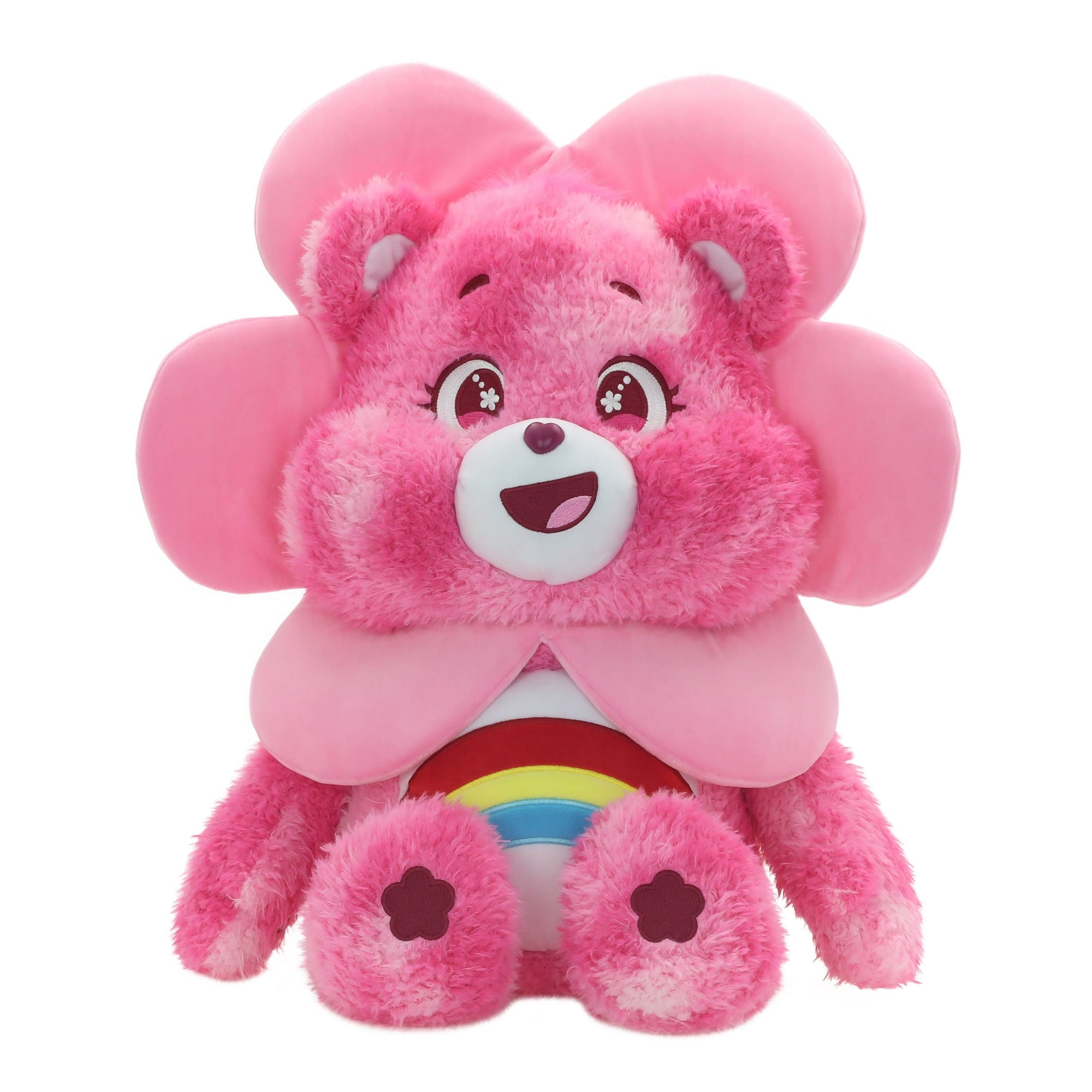 29” Pink Care Bears Plush – Cheer Bear with Flower Bonnet