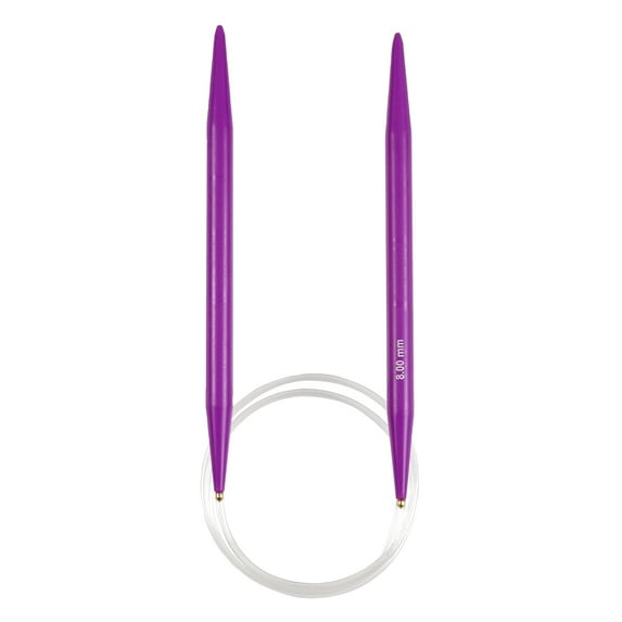 29" Plastic Circular Knitting Needles by Loops & Threads - US 11 / 8mm Knitting Needles for Yarn - 1 Pack