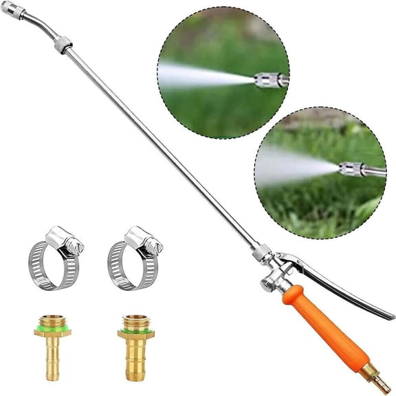 29'' Sprayer Wand Replacement, 3/8" Brass Barb Universal Stainless Sprayer Wand