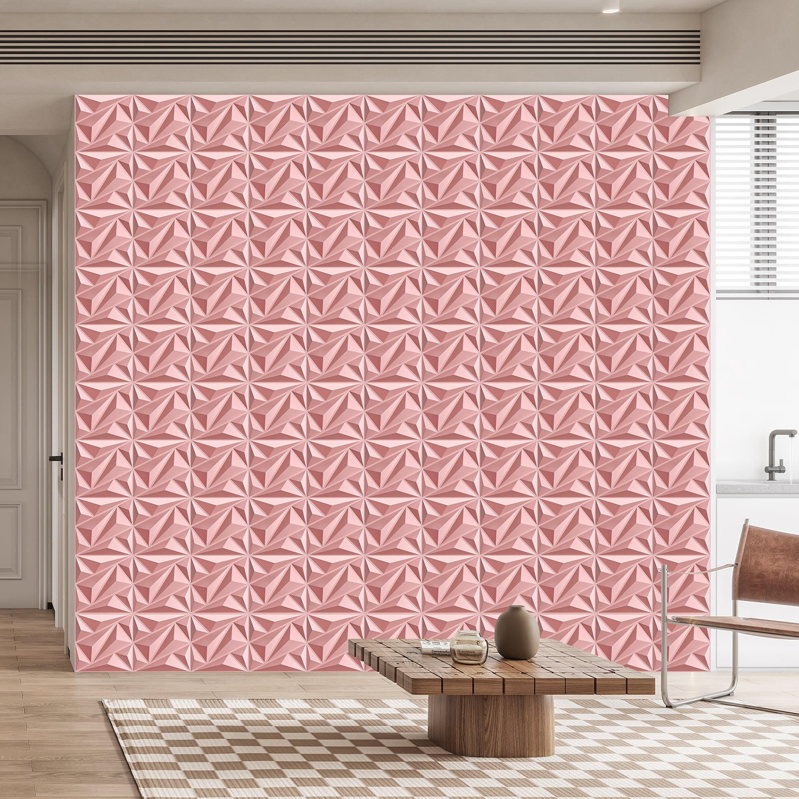 Image showcasing 29 Sq.Ft 3D Wall Panels, Modern Interior Accent Wall Panel Geometric ...