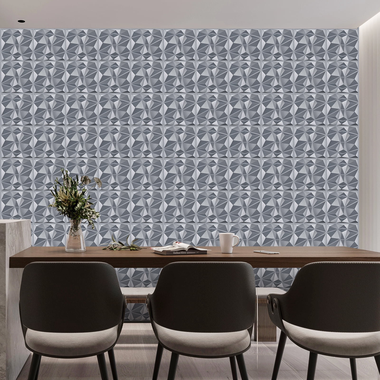 29 Sq.Ft 3D Wall Panels, Modern Interior Accent Wall Panel Geometric ...