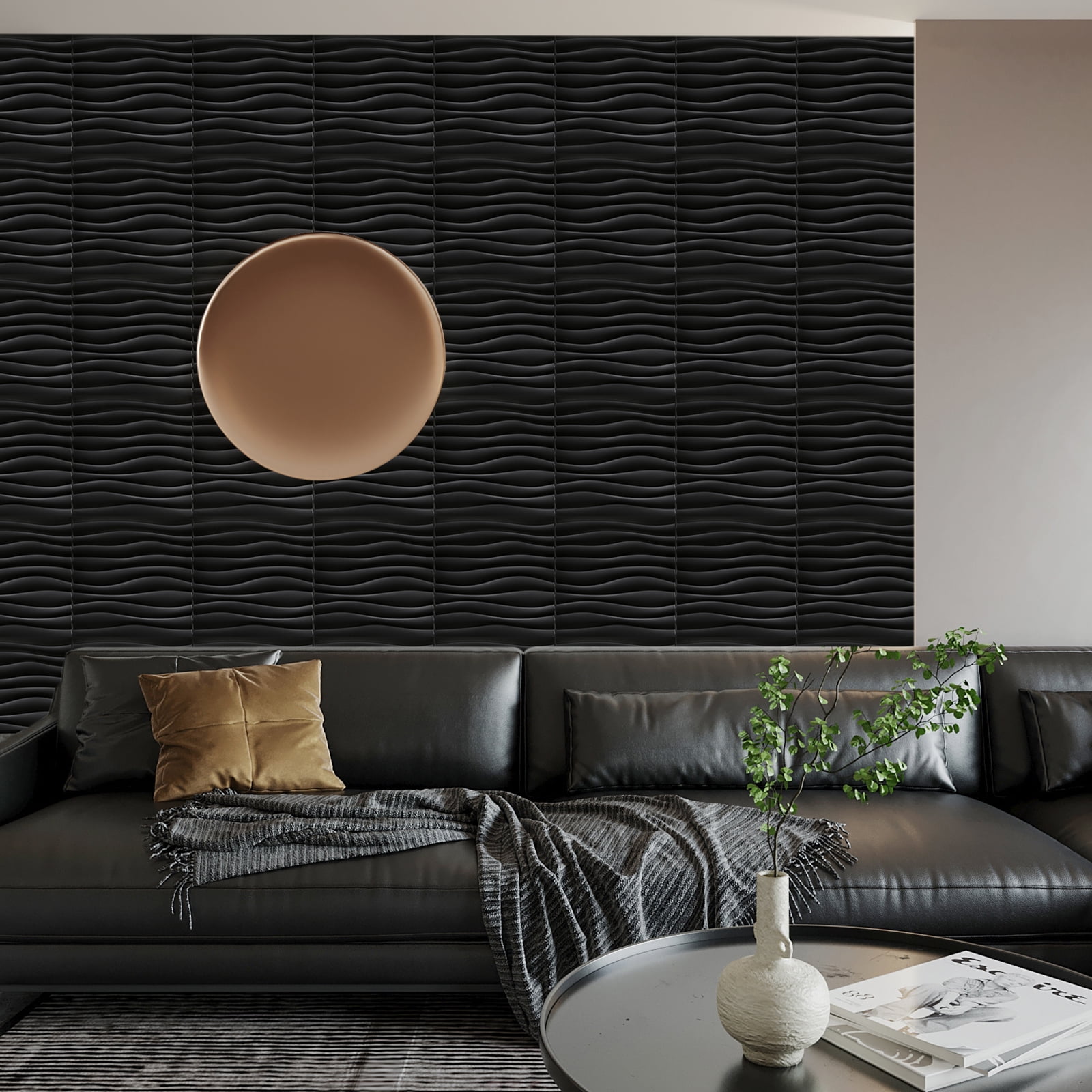 29 Sq.Ft 3D Wall Panels, Modern Interior Accent Wall Panel Geometric ... - Modern Geometric Textured Walls