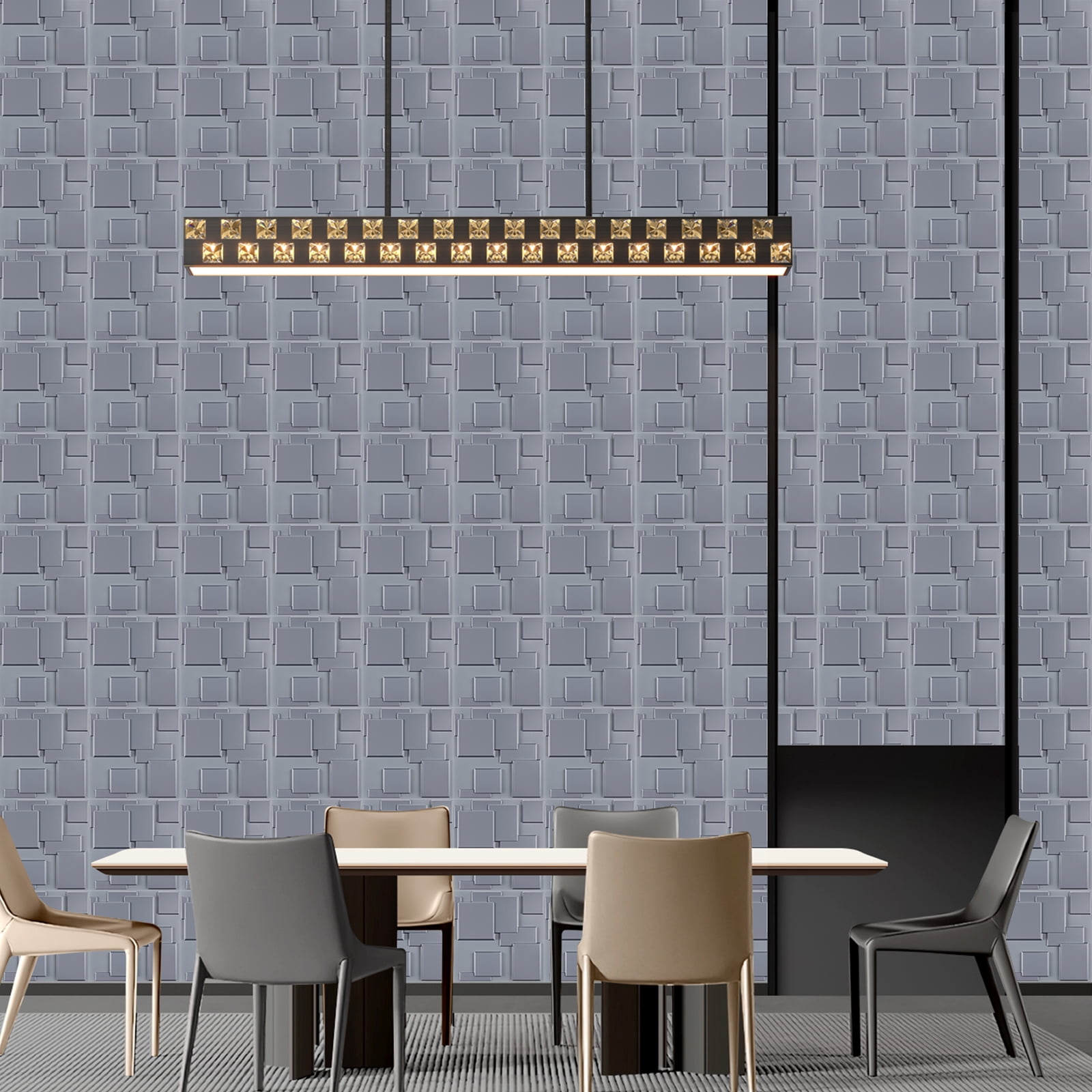 Image showcasing 29 Sq.Ft 3D Wall Panels, Modern Interior Accent Wall Panel Geometric ...
