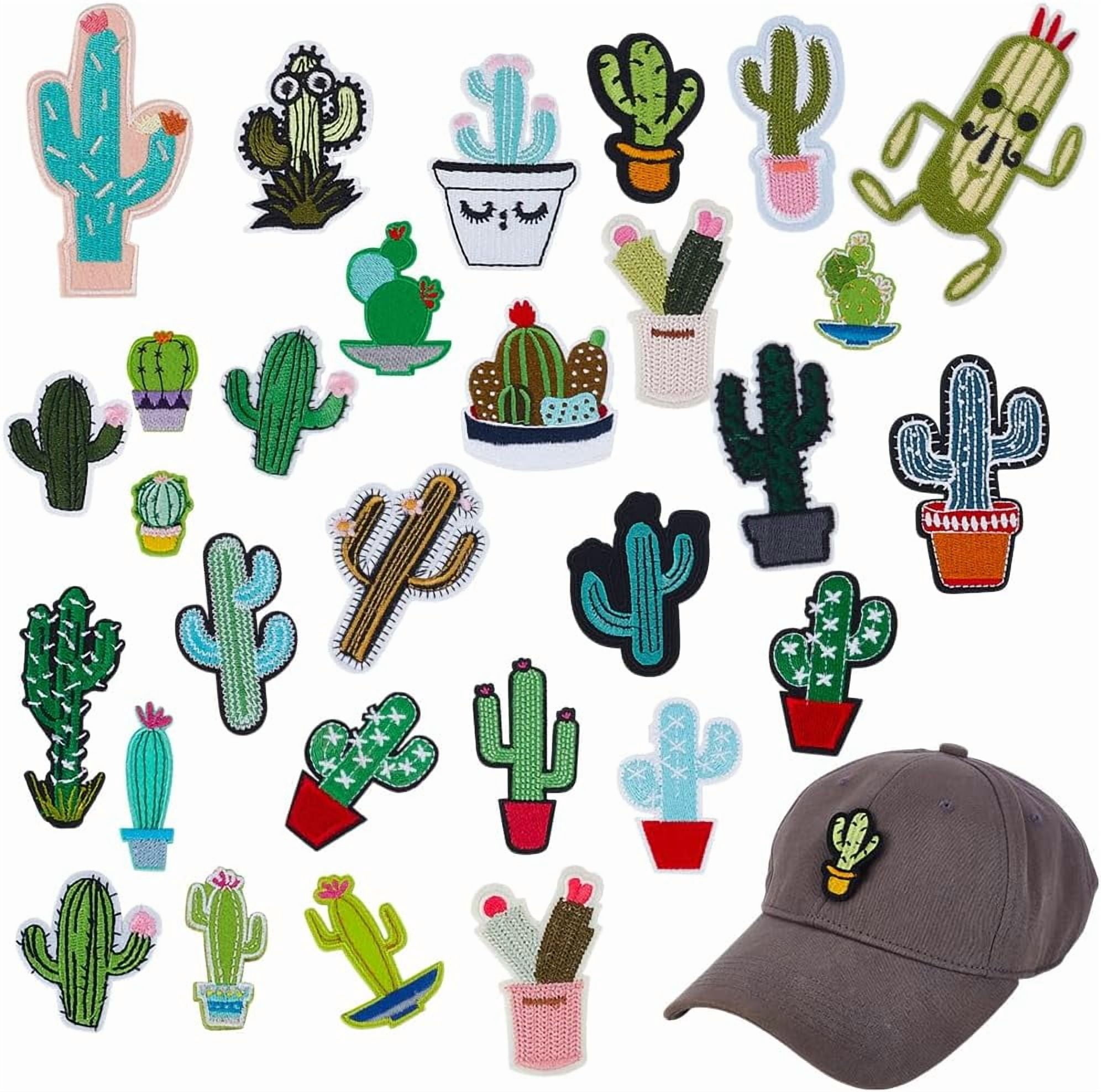 Cactus Ropes Patch 29 Styles Cactus Embroidered Patches Green Plant Iron On Patch Applique ...
