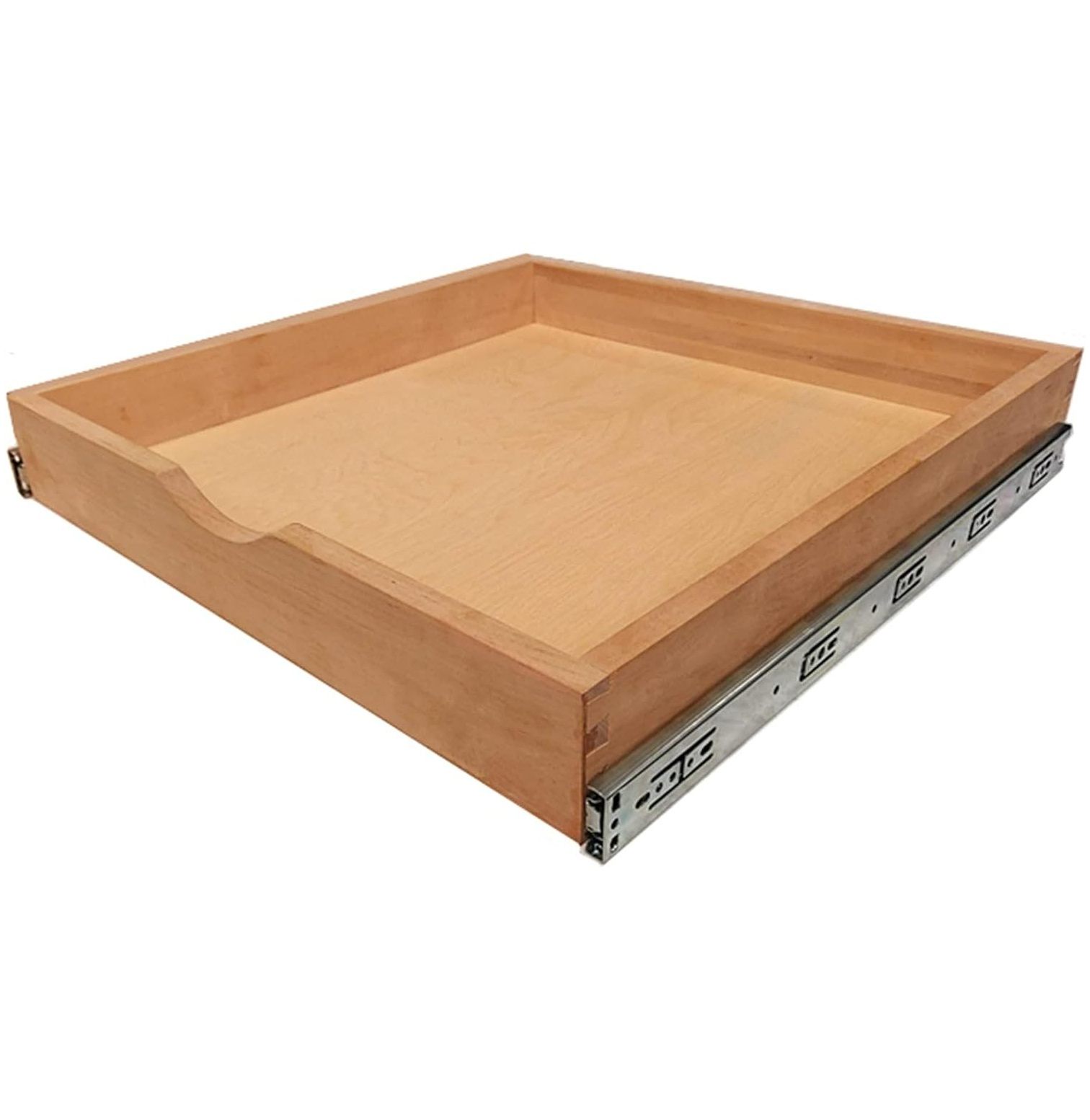 29'' Width Roll Out Tray Wood Pull Out Tray Drawer Box Kitchen