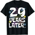 thumbnail image 1 of 29 YEARS LATER 29th 29 year Old Birthday Gifts for Women Men T-ShirtMen and women, Black T-shirt, size: Extra large S-4XL, 1 of 4