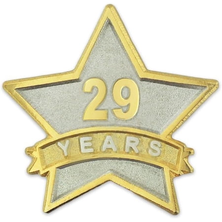 29 Year Service Award Star Corporate Recognition Dual Plated Lapel Pin
