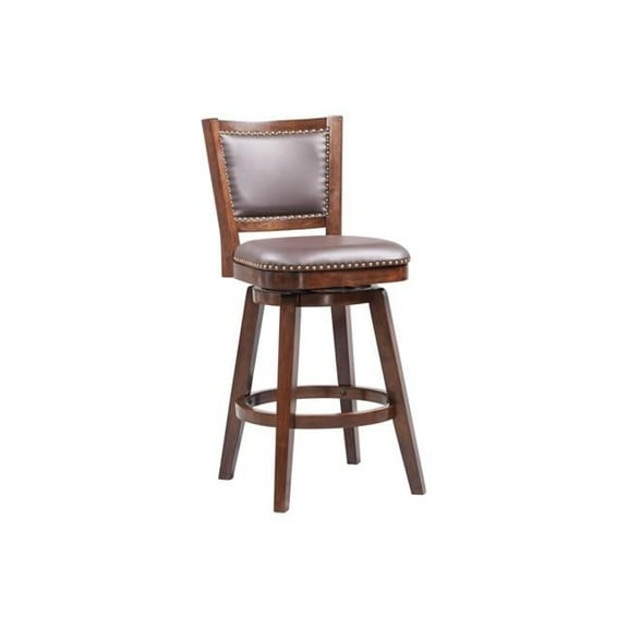 29 in. Broadmoor Swivel Stool, Cappuccino