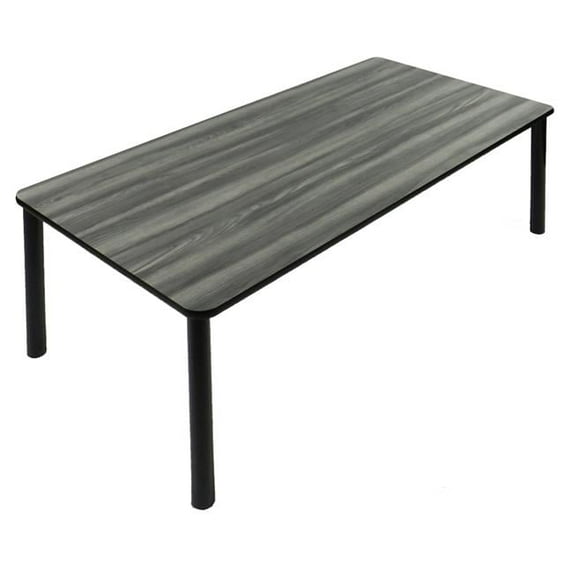 29 in. High Pressure Rectangular Laminate Reading Library Table, New England Driftwood - 30 x 48 in.