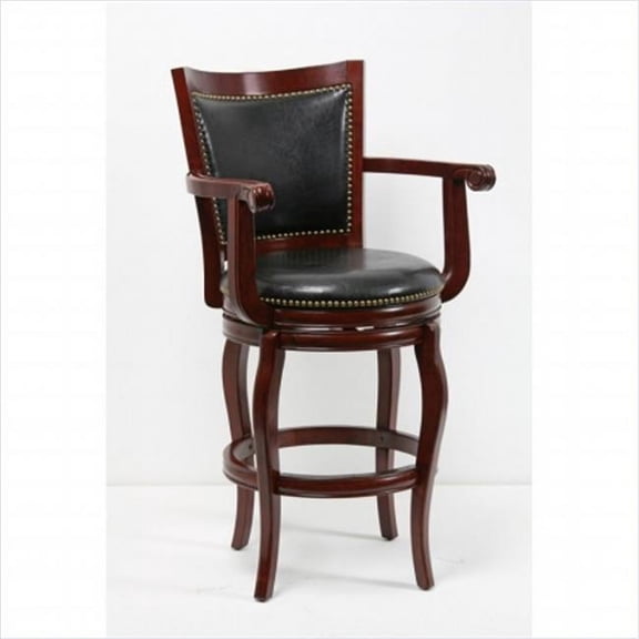 29 in. Jones Memory Swivel Stool, Cherry